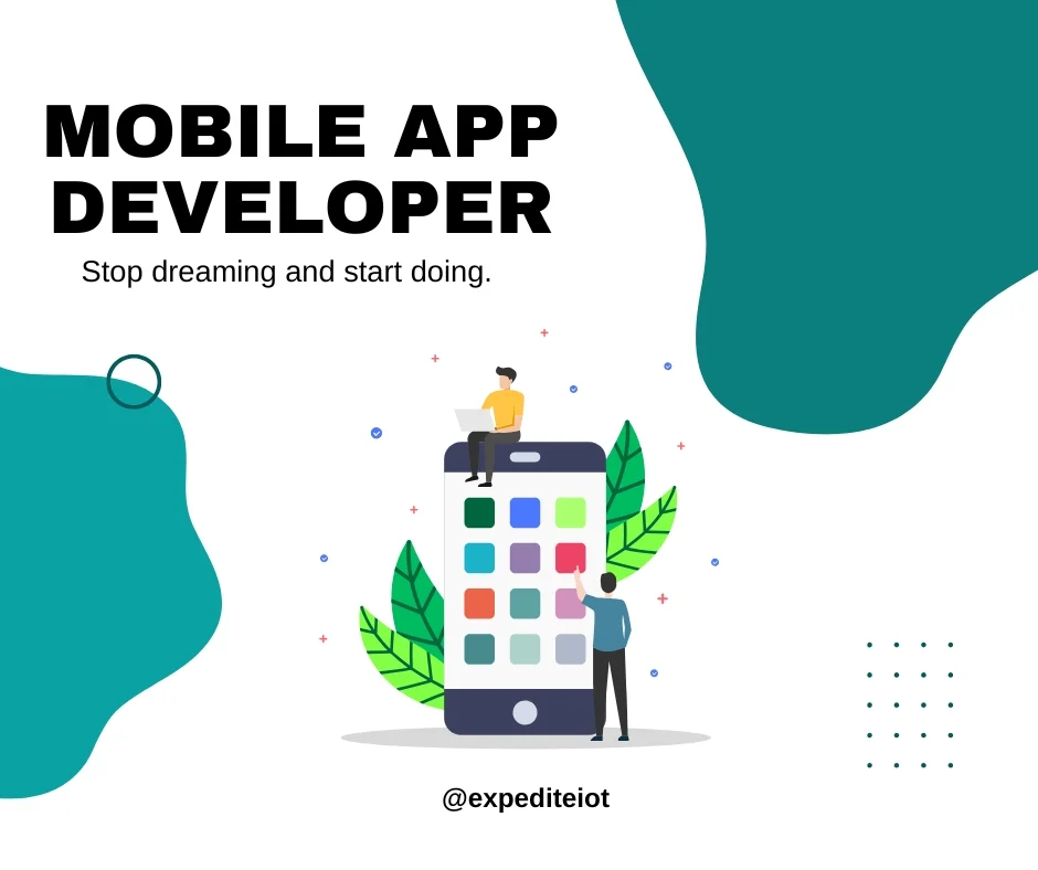 Mobile app developer building an iOS and Android application