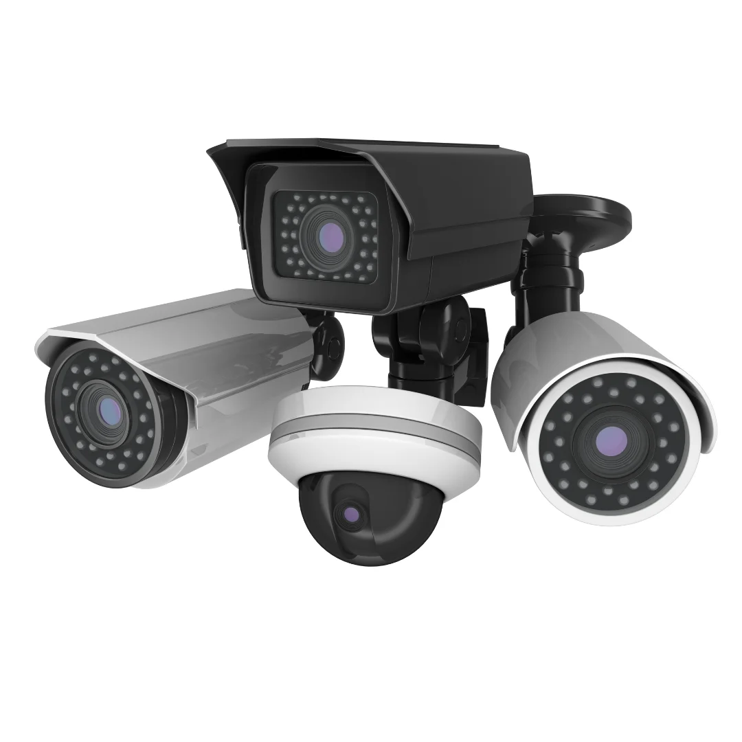 CCTV surveillance camera monitoring the data center perimeter