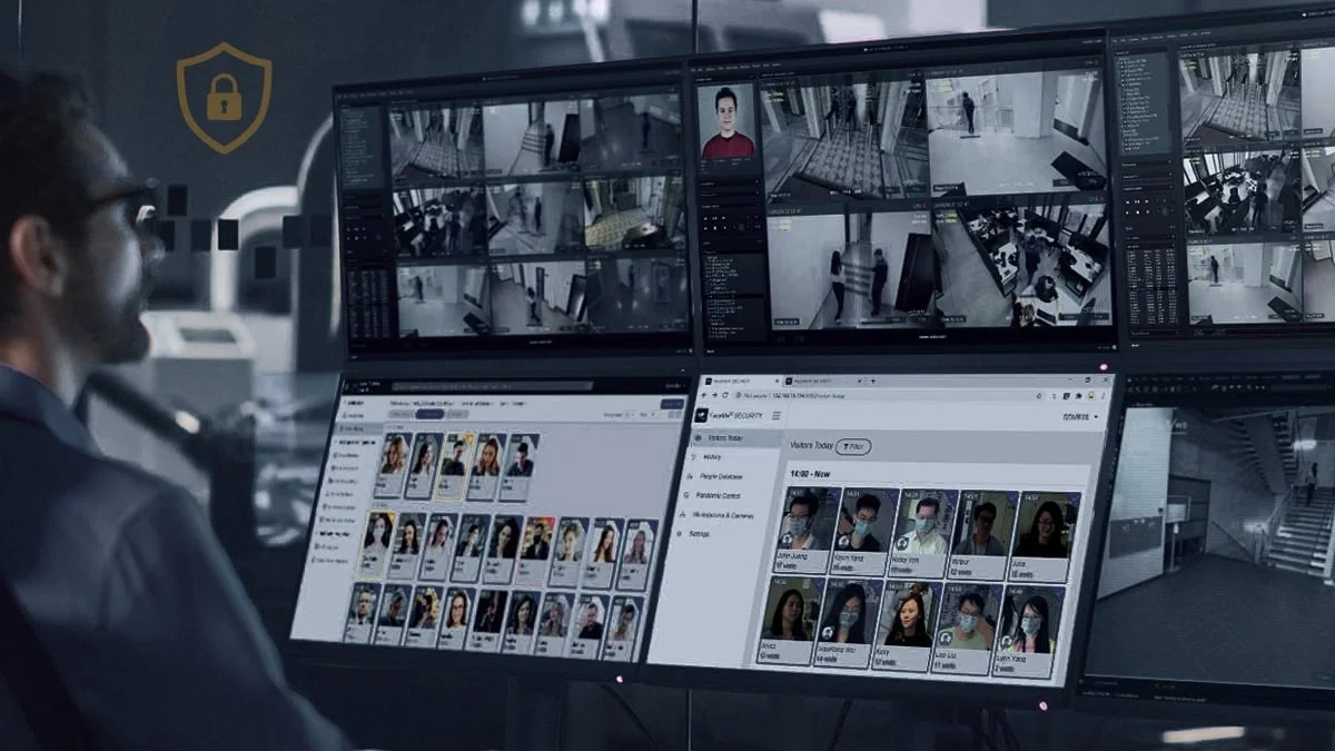 AI video analytics monitoring the data center perimeter