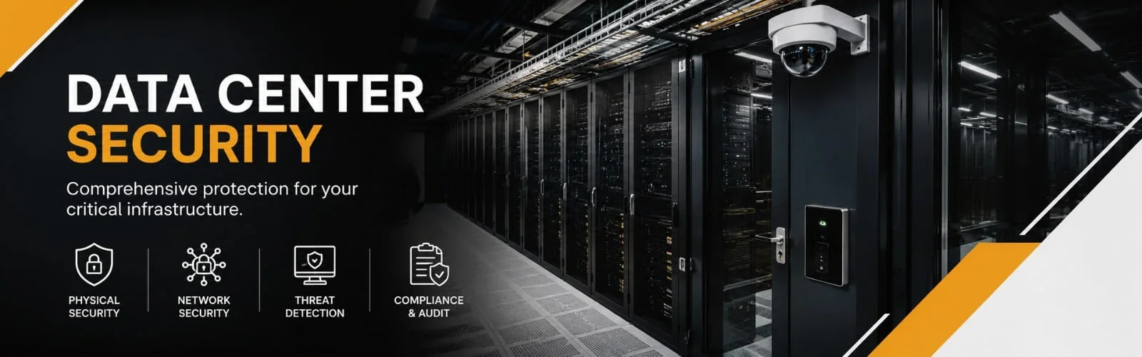 Data center perimeter security monitoring facility entrance