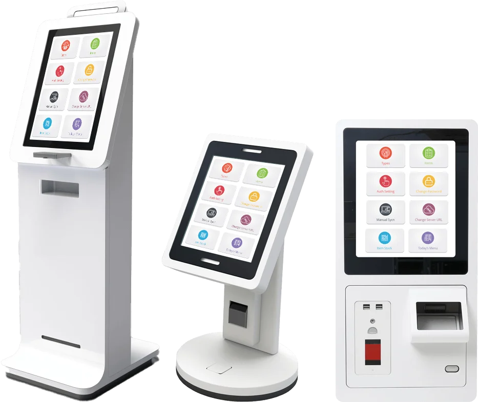 Visitor management kiosk at a data center checkpoint